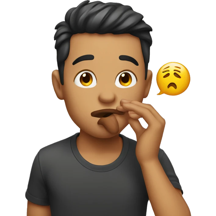 Guy blowing kisses emoji