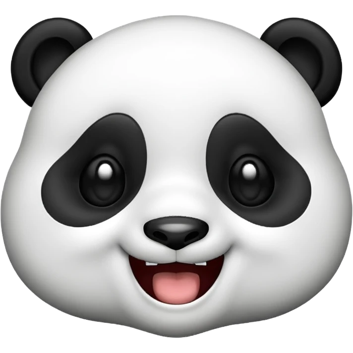 A cute panda emoji laughing through tears emoji