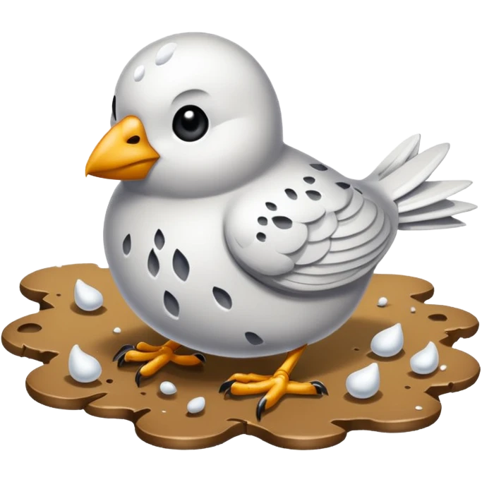 bird droppings
 emoji
