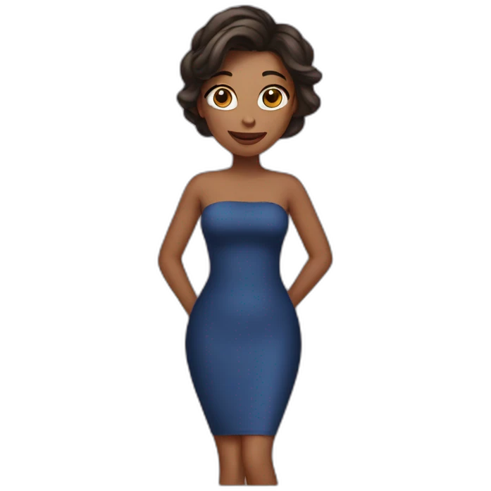 skin tight dress emoji
