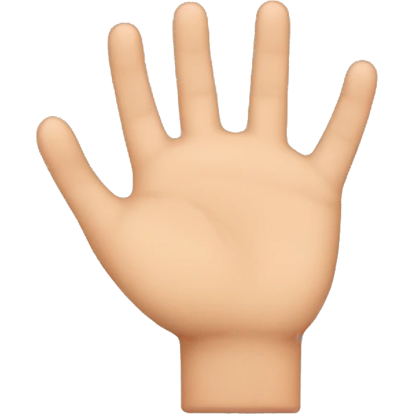 Mano de cinco dedos, con el puño cerrado menos el dedo corazón  emoji