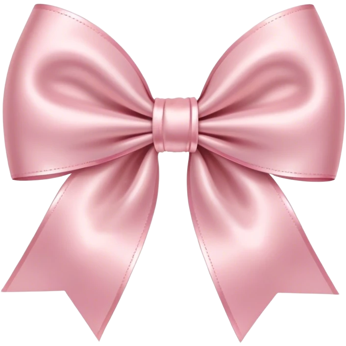 light pink satin bow  emoji