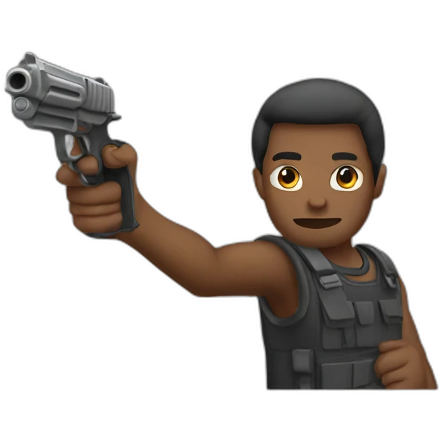 Make guns with your hands emoji