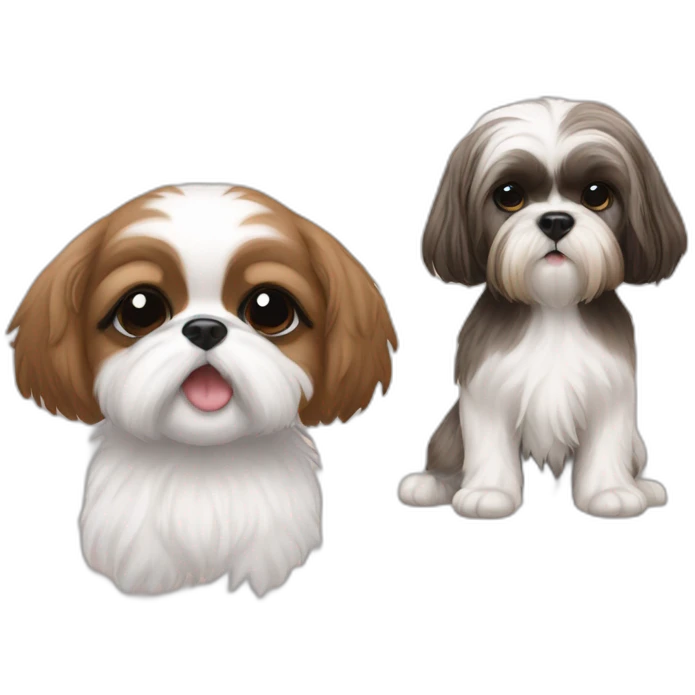 baby vs shih tzu emoji