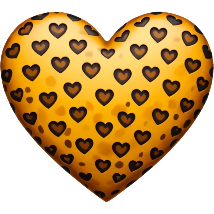 Heart with leopard spots emoji