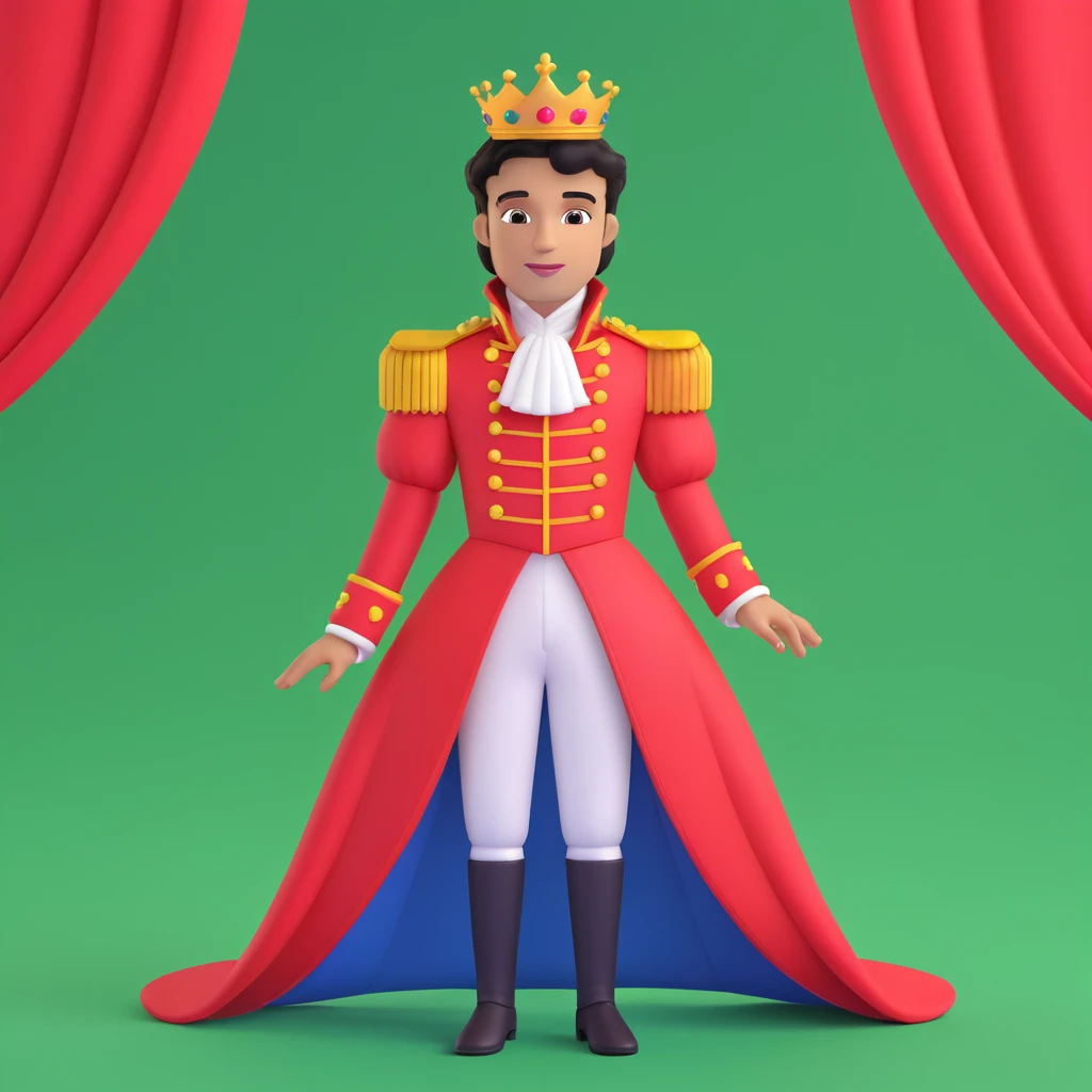 prince in red dress, royal background emoji