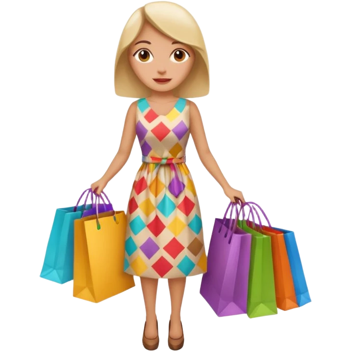 Shopping bags women emoji