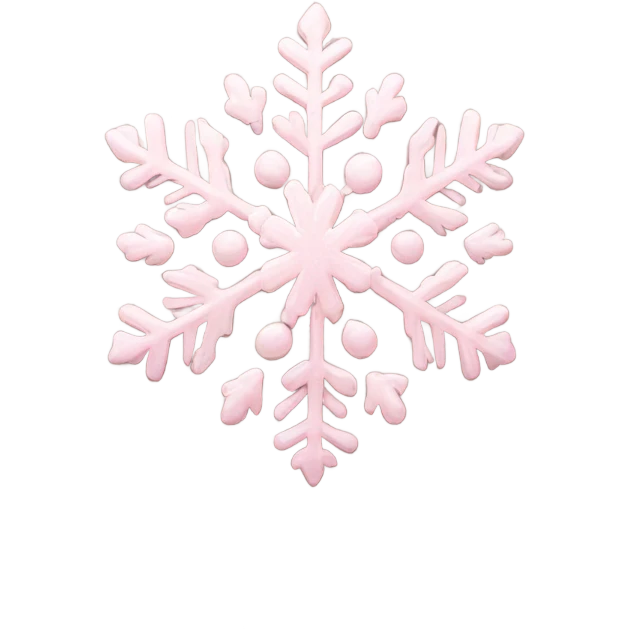pastel pink snowflake  emoji