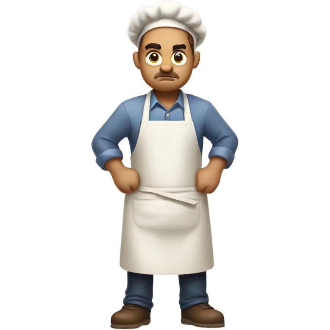 Angry baker man  emoji
