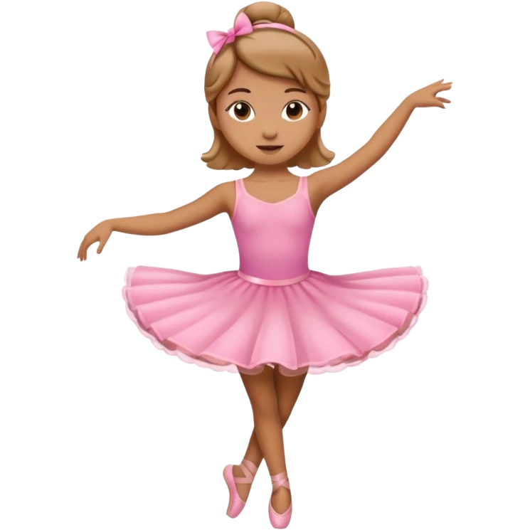 Emoji of pink dress cutie patutie twirling ballerina  emoji