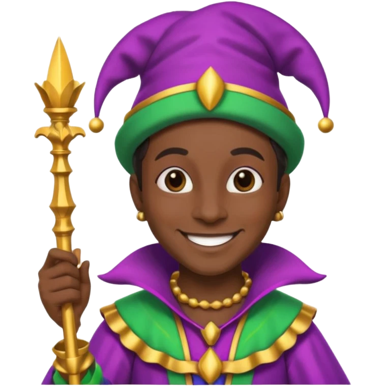 Black jester emoji