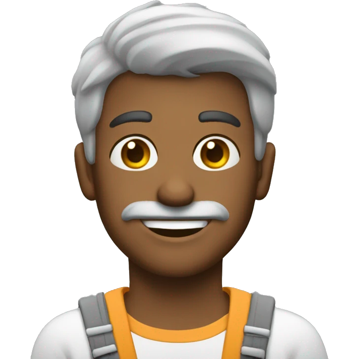 homem tirando uma foto emoji