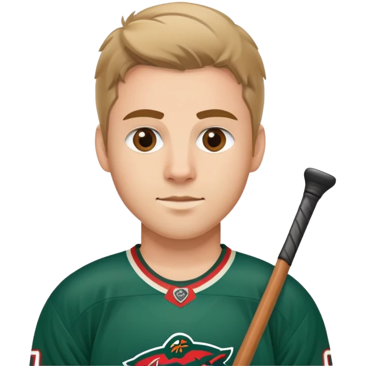 Minnesota Wild hockey full player  emoji