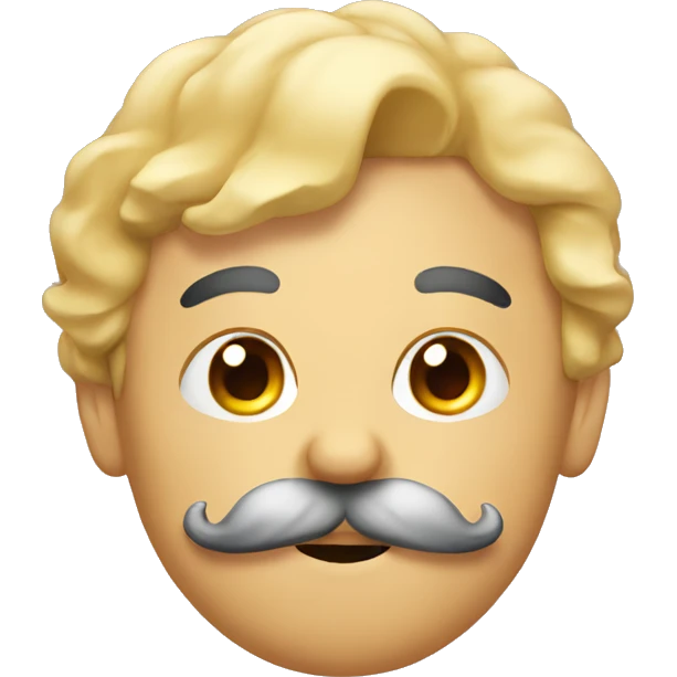 thinking with mustache emoji