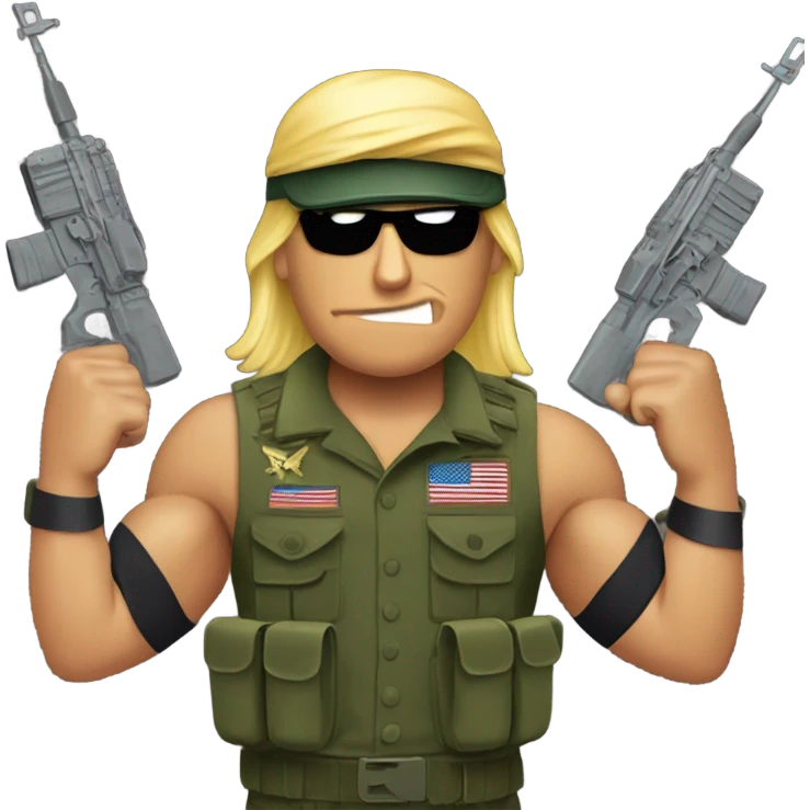 Donald trump rambo emoji