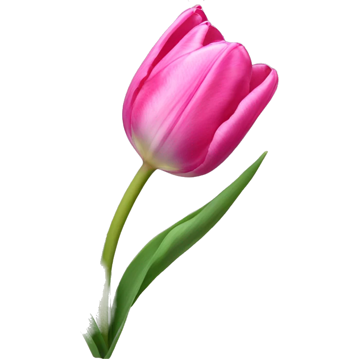 Pink tulip emoji
