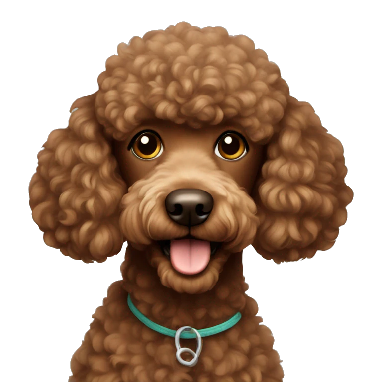 Brown Poodle emoji