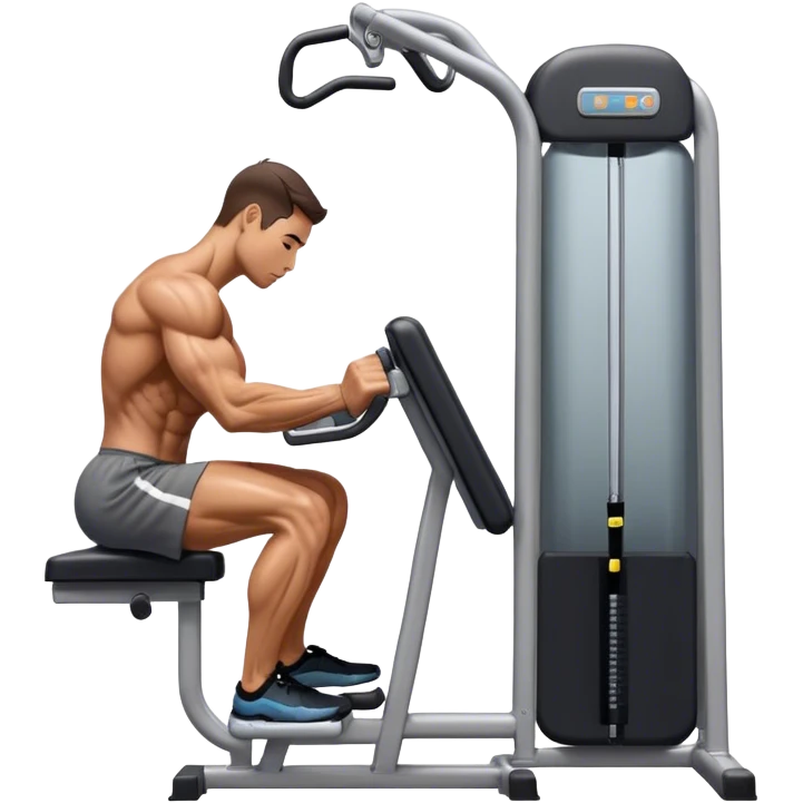 side-view triceps-machine exercise emoji