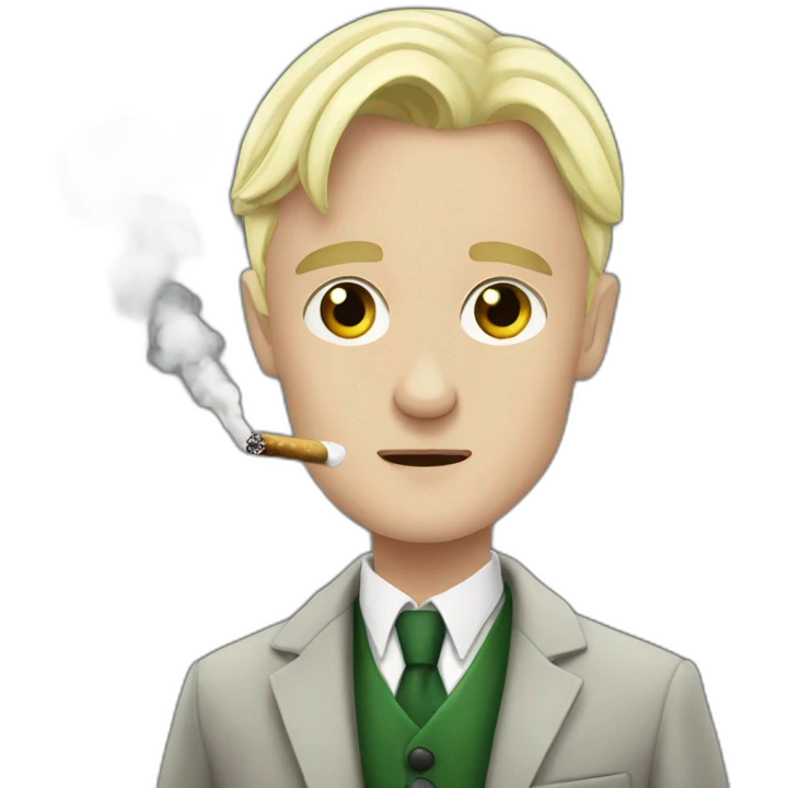 malfoy smoking emoji