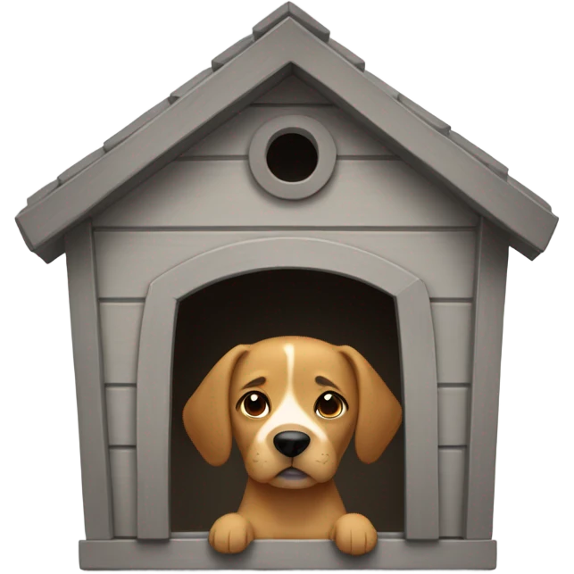 A female person in a dog house  emoji