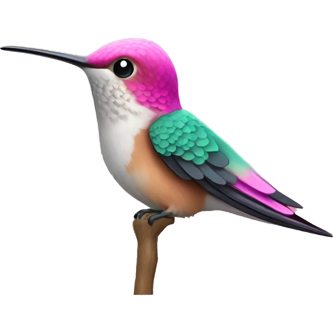 hummingbird Bird pink emoji