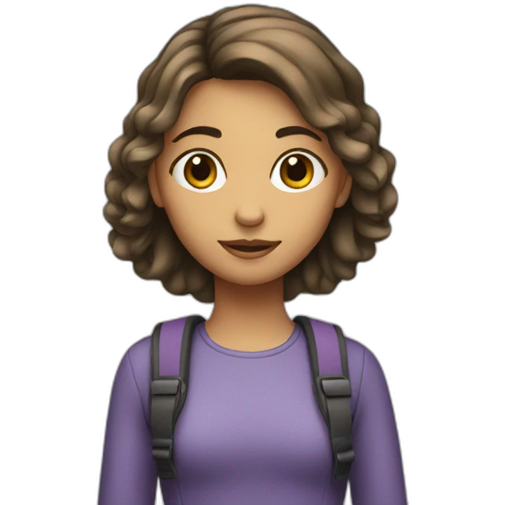 Girl with file emoji