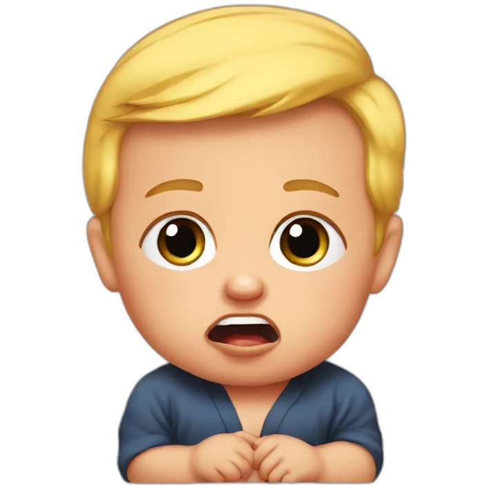 baby trump crying emoji