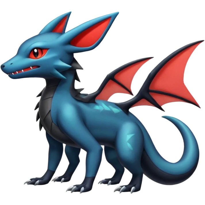 Shiny Salandit-Umbreon-Salamence-Nargacuga-Noivern-Noibat-Hybrid (Full body) emoji