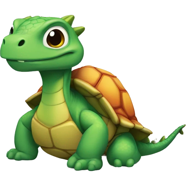 Tortuga y dragon emoji