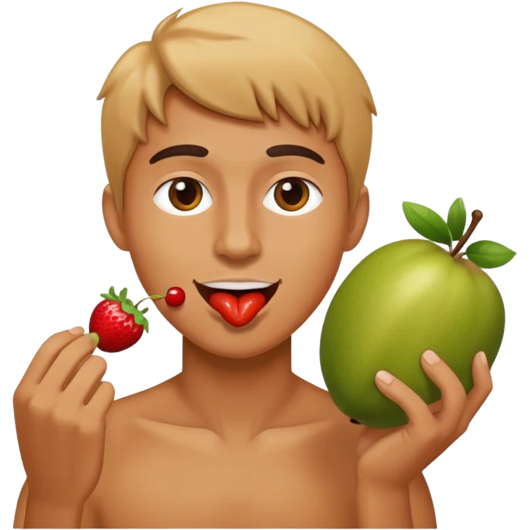 person eating fruit emoji