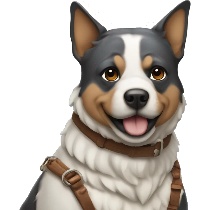tiburon mesclado con un perro emoji