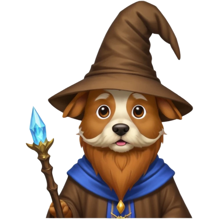 Dog wizard emoji