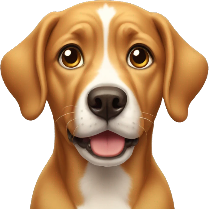 Surprised dog emoji