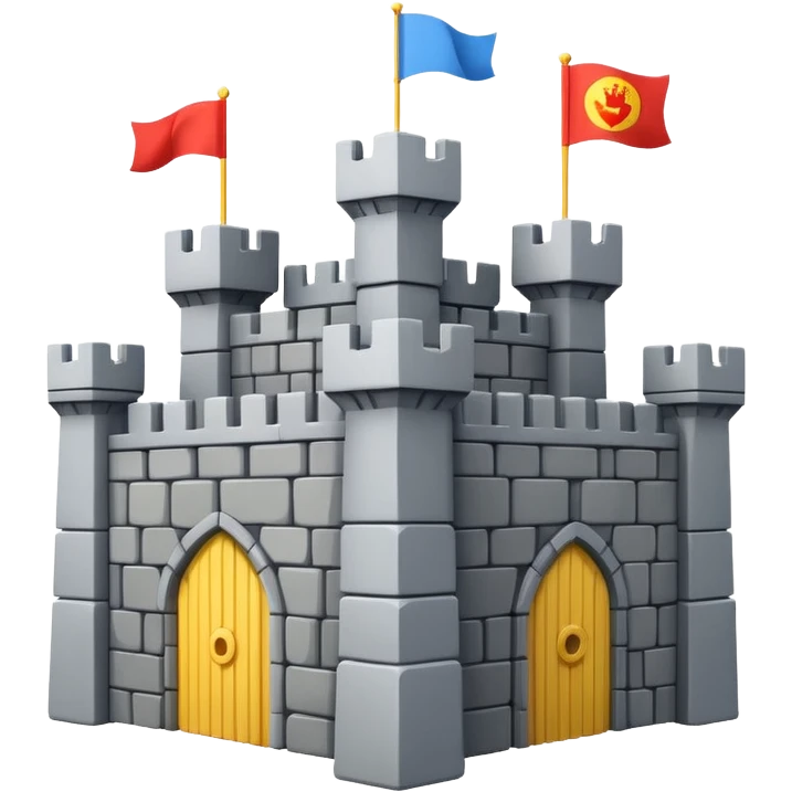 A cube castle game. emoji