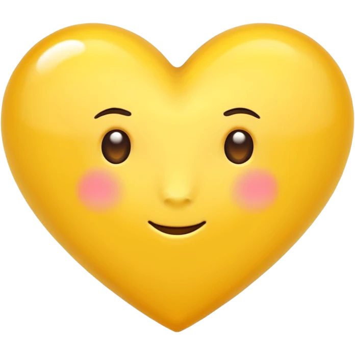 coração amarelo emoji