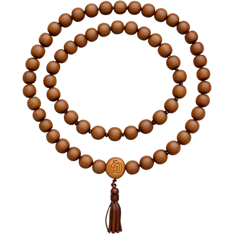 Buddhist prayer beads emoji