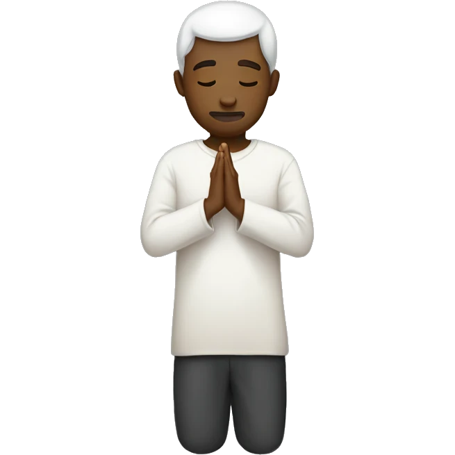 Man praying , show full body emoji