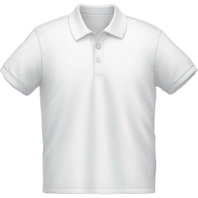 white Polo shirt without a person emoji