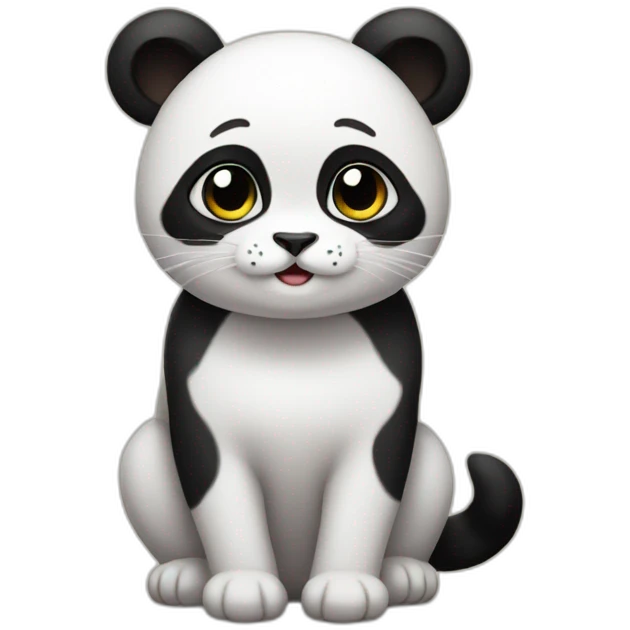 panda cat emoji