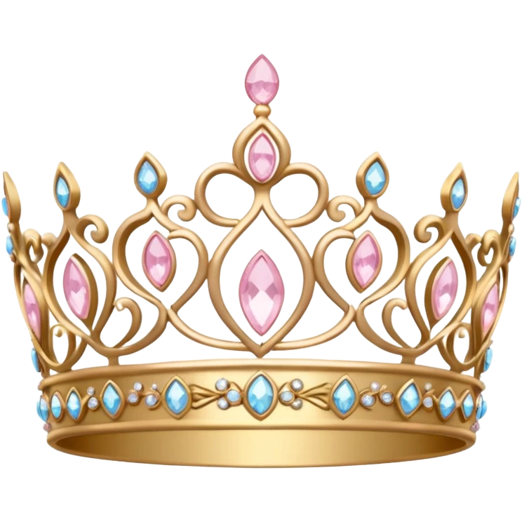 light pink tiara emoji