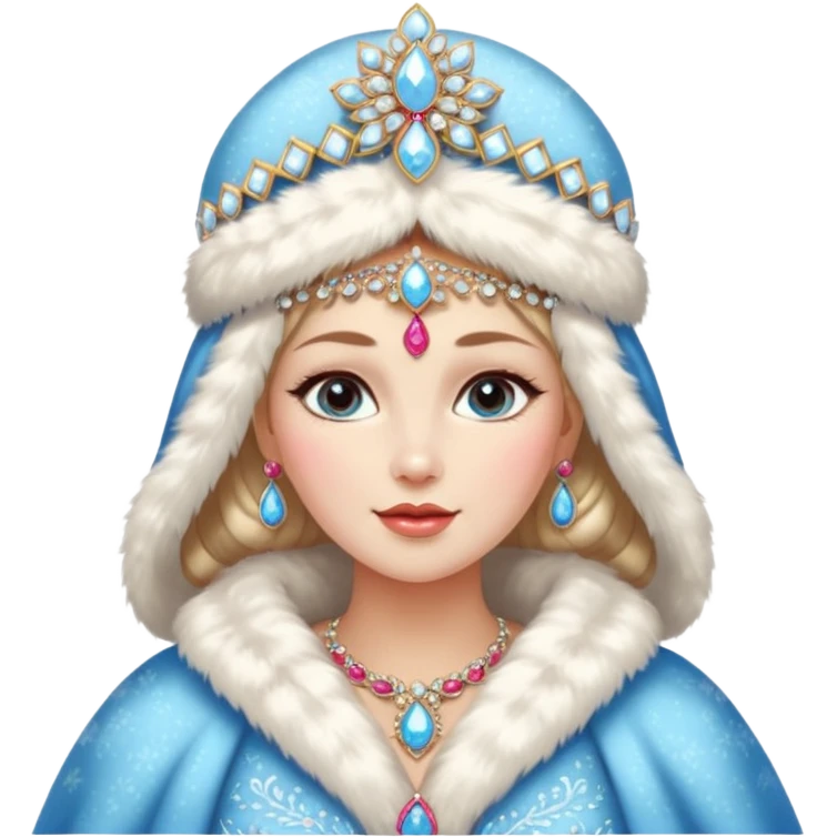 please include snow maid bbut make her glamourous she is in moscow emoji