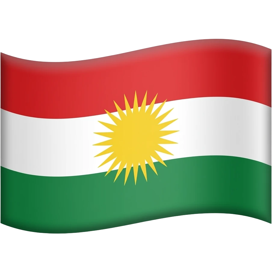 علم كردستان emoji