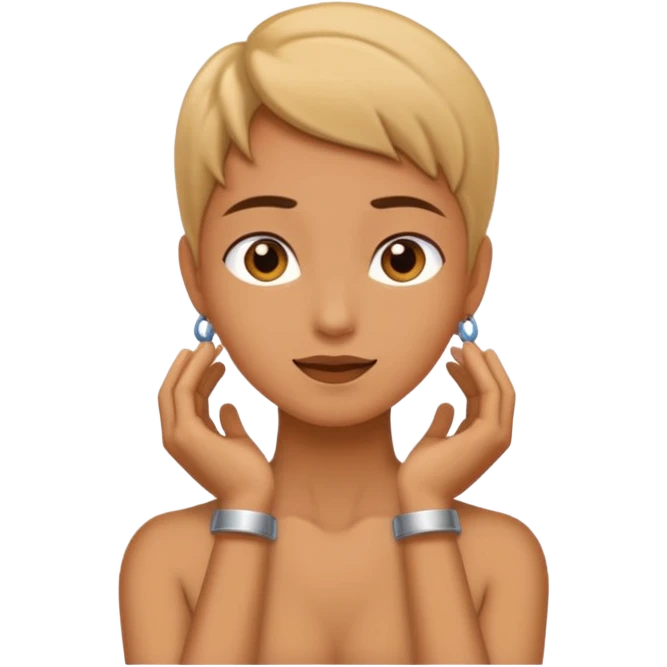 hands around neck  emoji