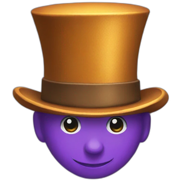 willi wonka hat emoji