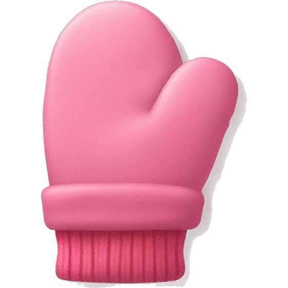 Pink mittens  emoji
