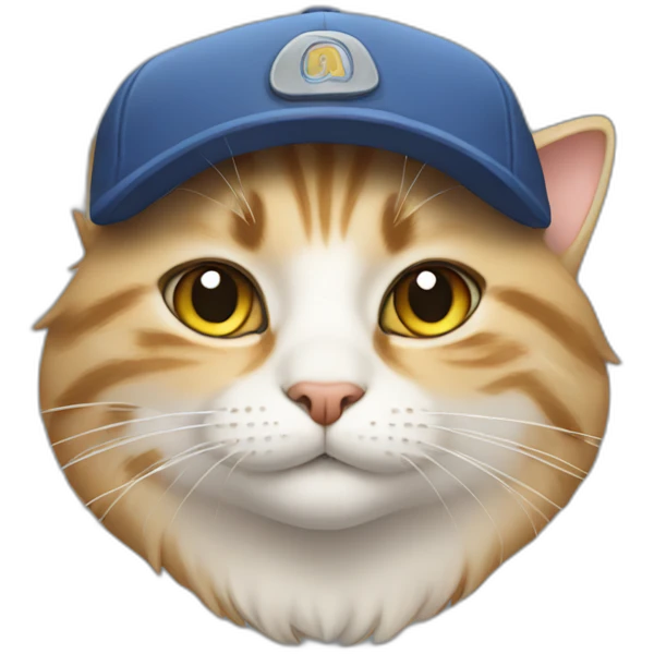 cat with cap emoji
