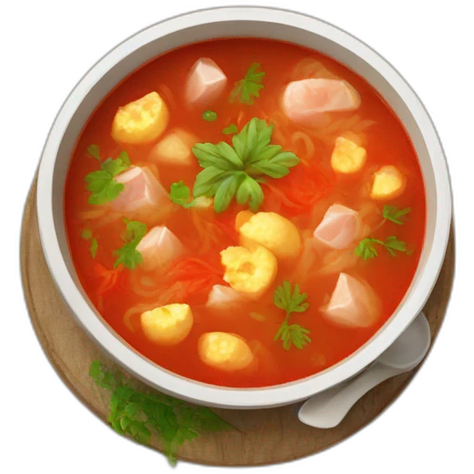 Borsh Ukrainian dish soup emoji