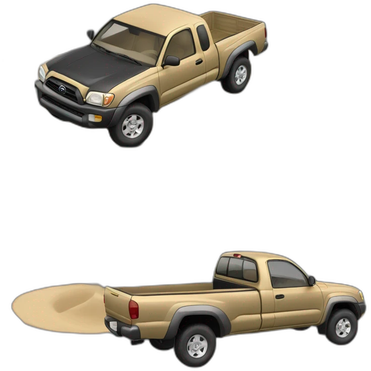 2003 Toyota Tacoma ext cab 2wd with sand paint emoji