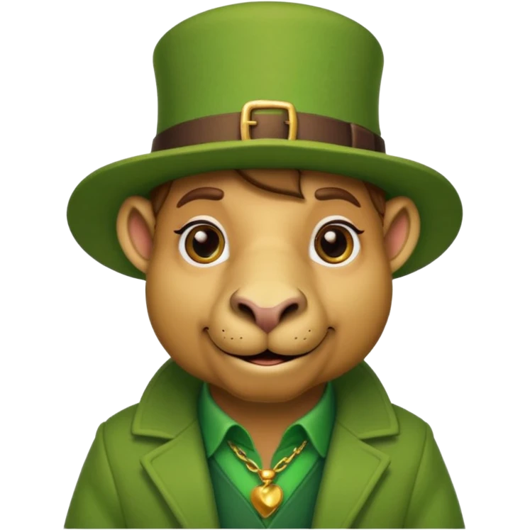 Camel leprechaun emoji