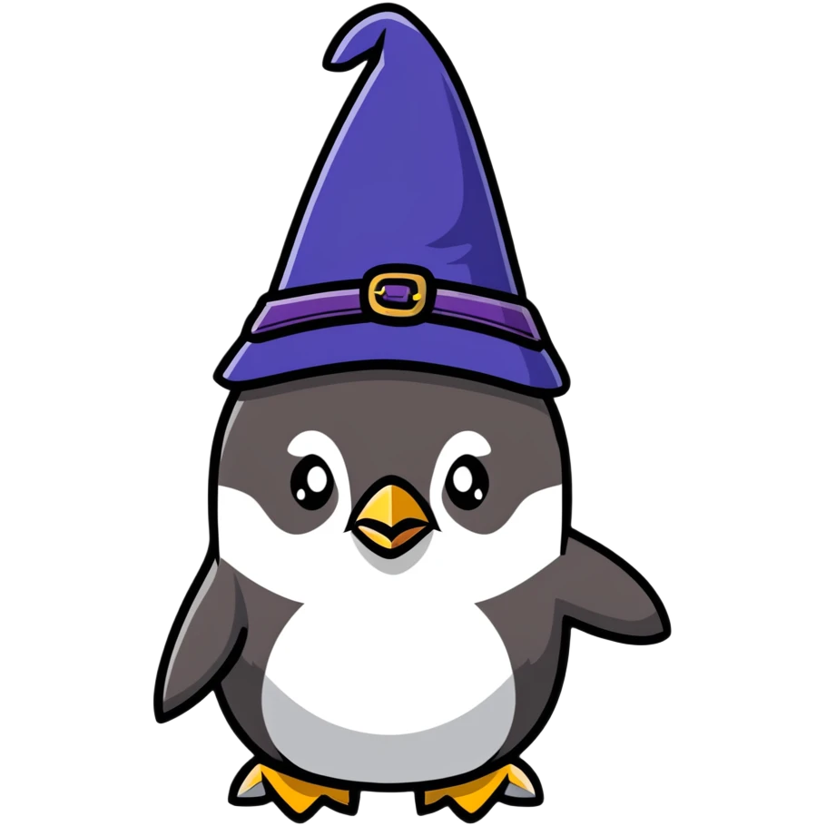 penguin wizard emoji